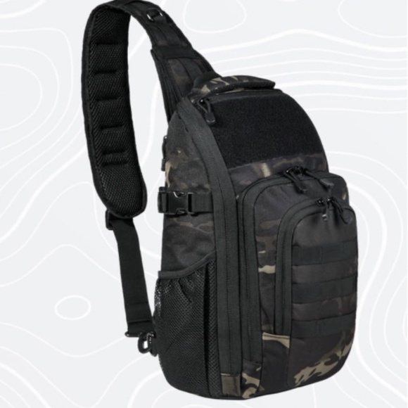 DBTAC Other - NEW DBTAC Tactical EDC Sling Bag, 10L, Black Camo